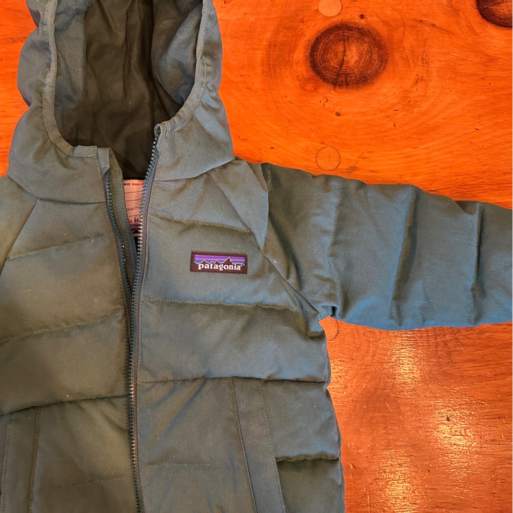 Patagonia Kids Puffer Jacket - Forest Green - Picture 5 of 5